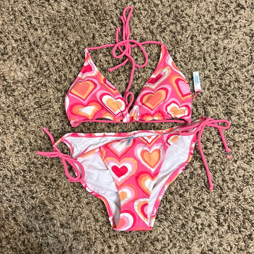 Aeropostale heart design two-piece string bakini
